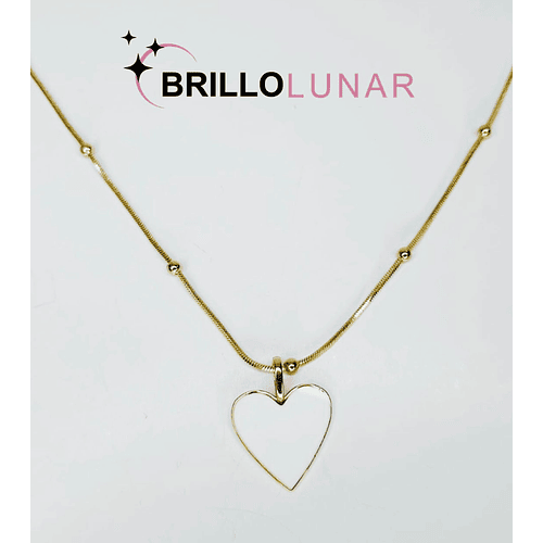 COLLAR CORAZÓN BLANCO