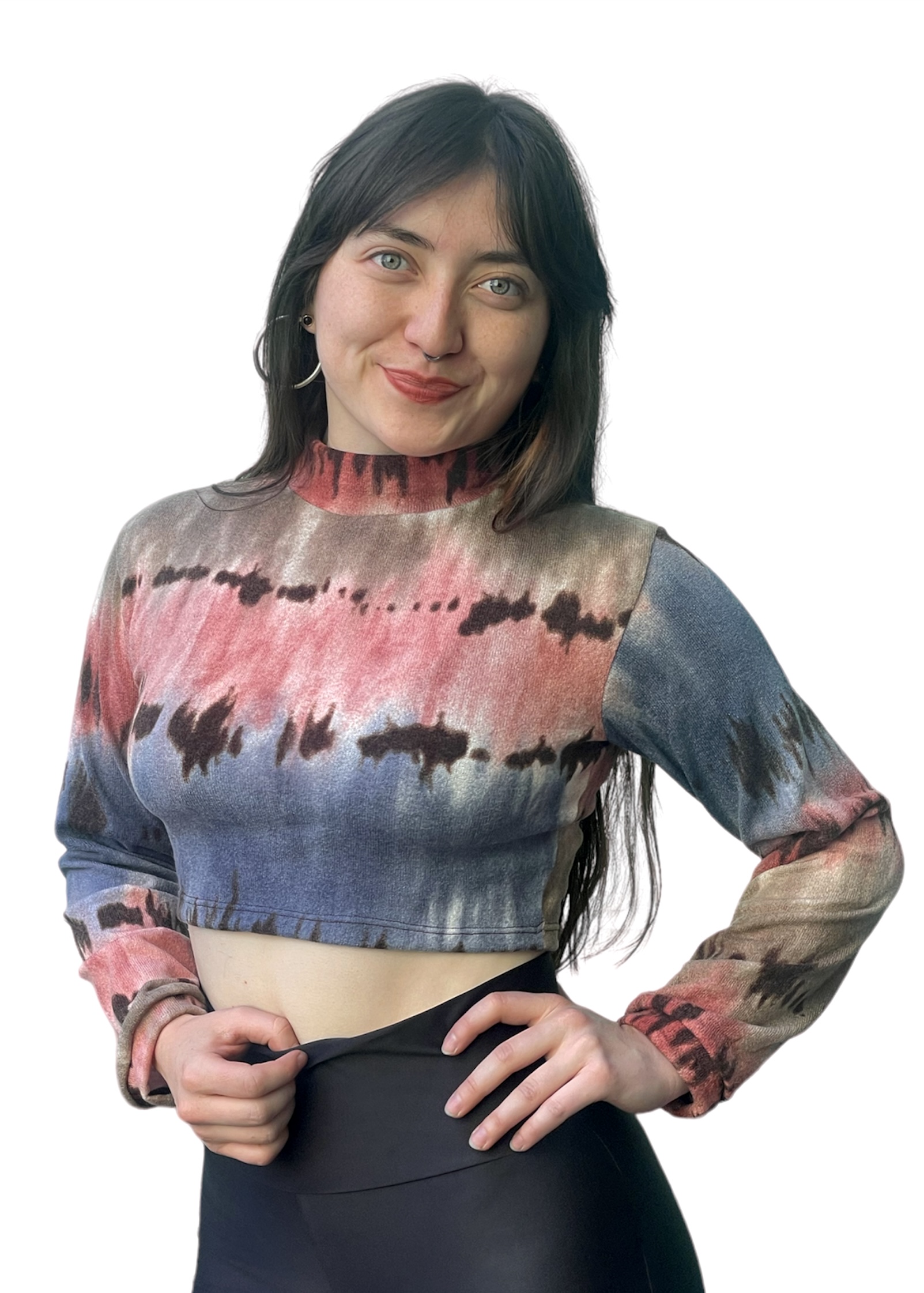 Beatle Cropped Lanilla - Rose Blue