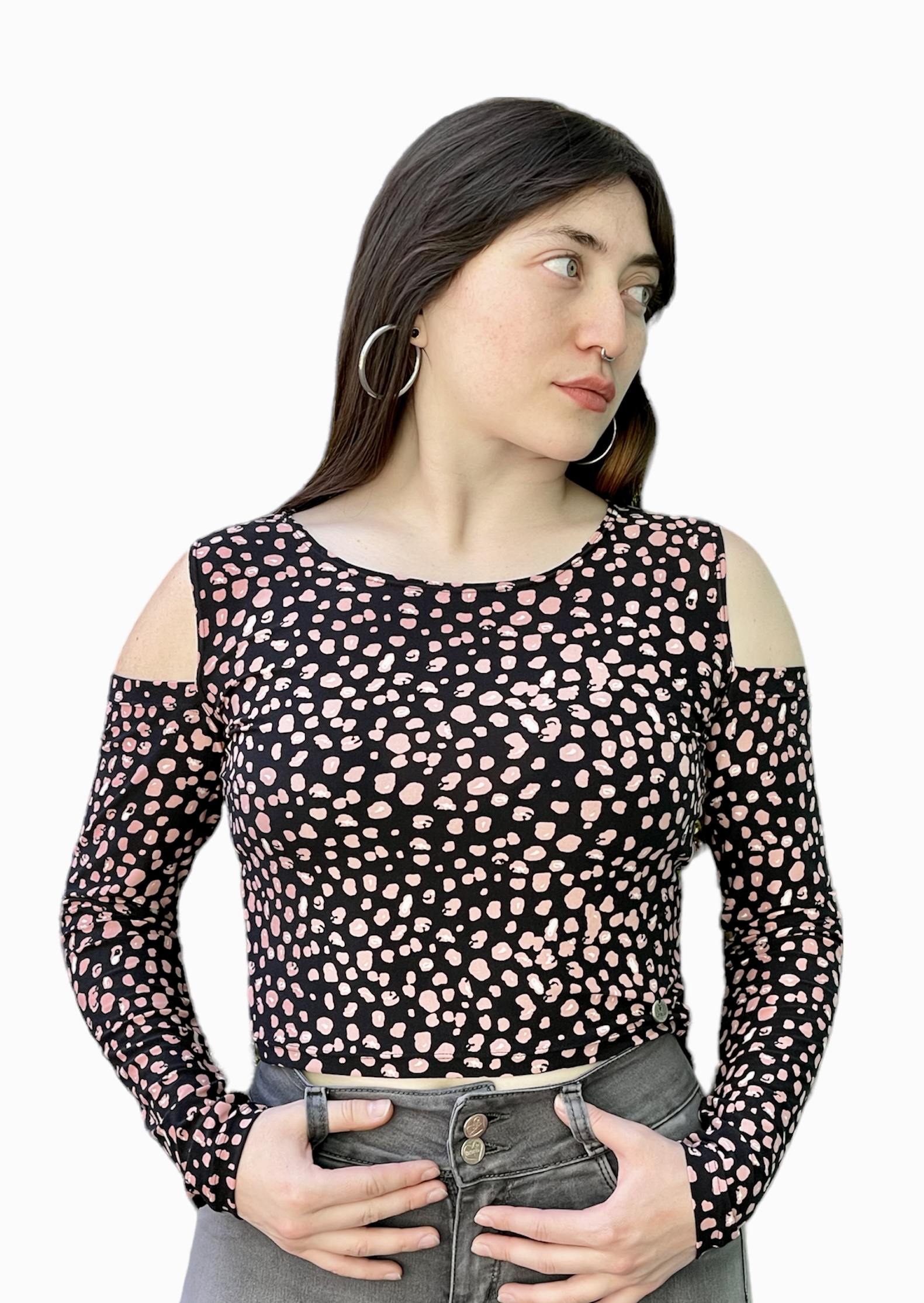 Crop Selena Lunares