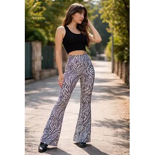 Calza Cebra Flare