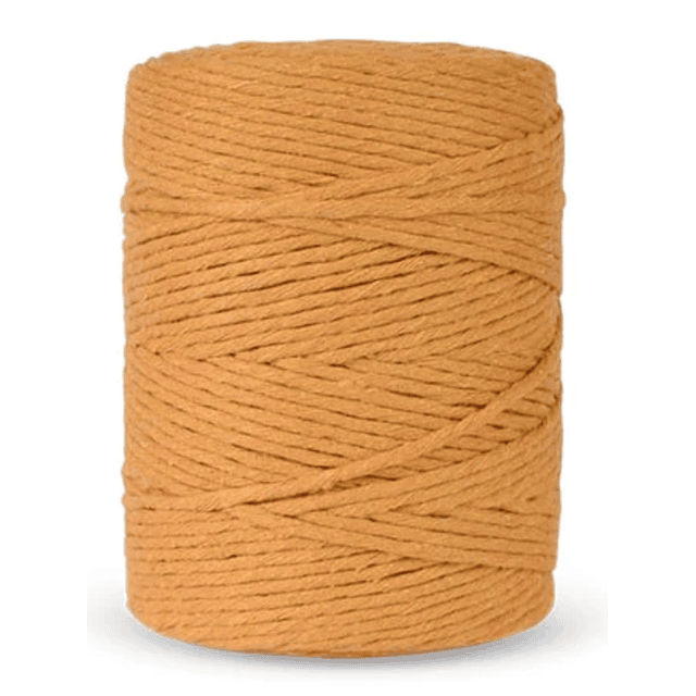 Macramé Spesso 24 Hebras Color Mostaza (3mm) - 1KG 