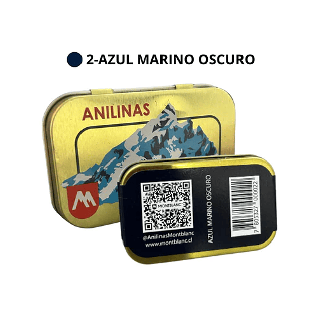 Cajita dorada Color Azul Marino Oscuro