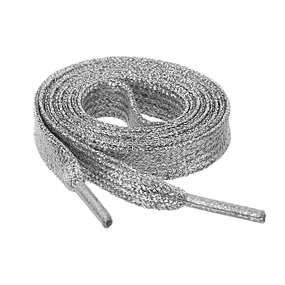 Cordones de Zapatilla con Brillo Silver 110cms