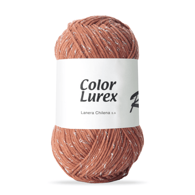 Color Lurex Reginella / terracota lurex plata