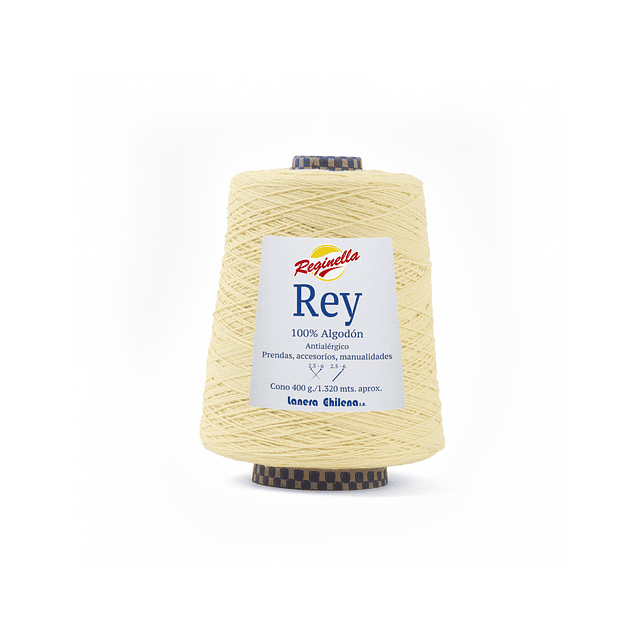Cono Algodón Rey Reginella 400grs / color mantequilla