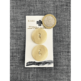 Botones Vintage Color Hueso 2.5cms