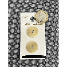 Botones Vintage Color Hueso 2cms