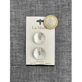Botones Vintage Nacar 2cms