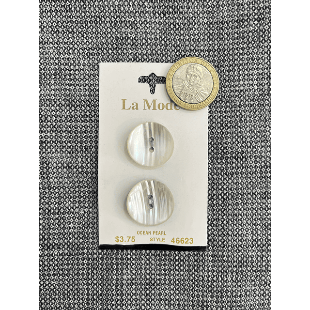 Botones Vintage Nacar 2cms