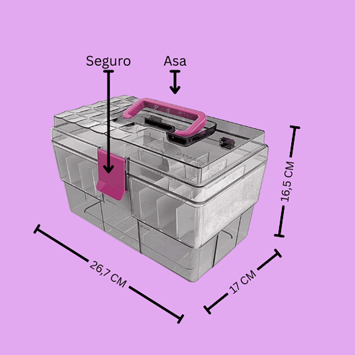 Maletín Organizador Crippa 3 Niveles  2