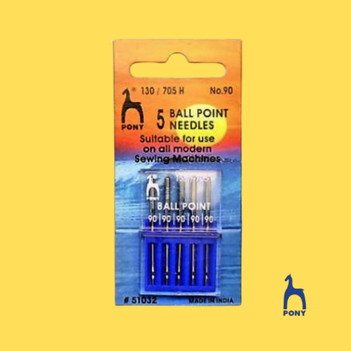 Agujas Punta de Bola PONY N°90  1