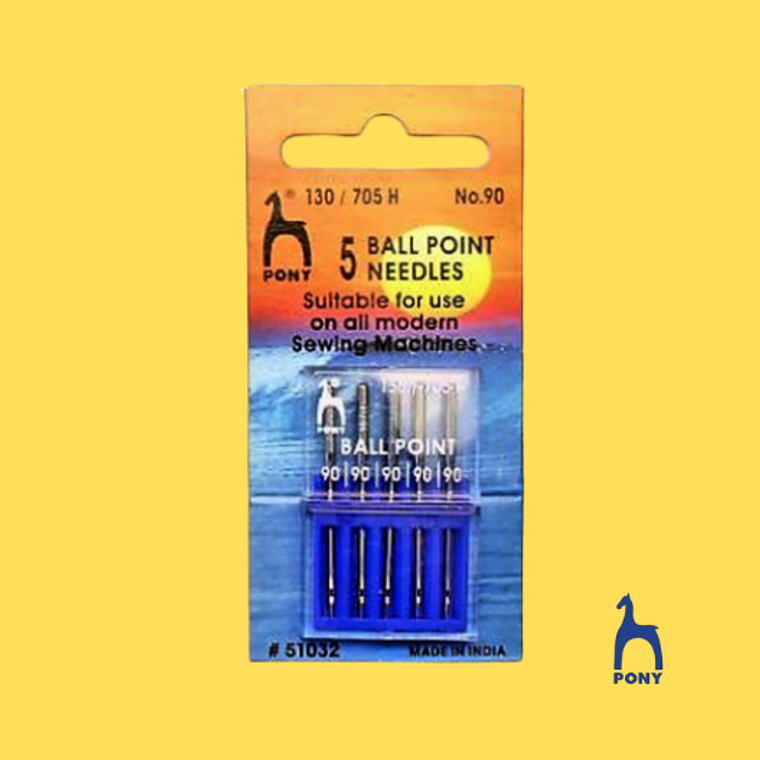 Agujas Punta de Bola PONY N°90  1