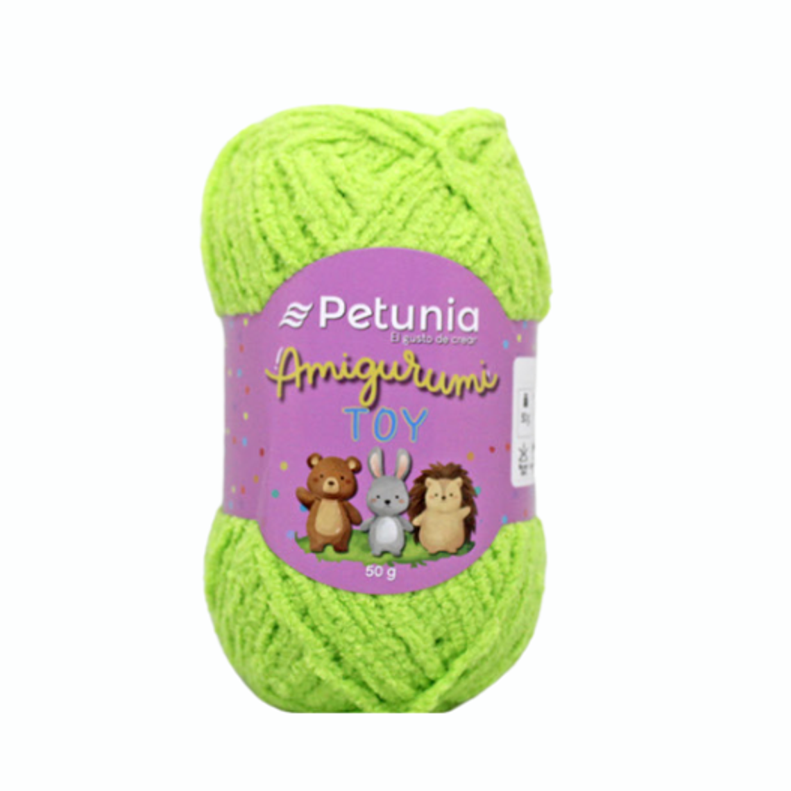 Amigurumi Toy Petunia 50g - 100% Acrílico Especial - Chenille 9
