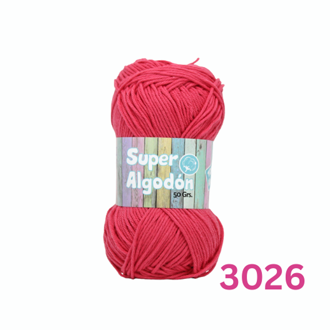 Hilado Super Algodón Petunia 50g - 100% Algodón Natural 24