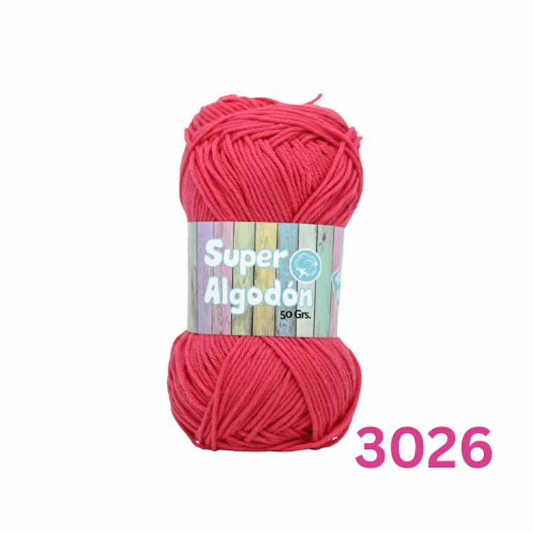 Hilado Super Algodón Petunia 50g - 100% Algodón Natural 24
