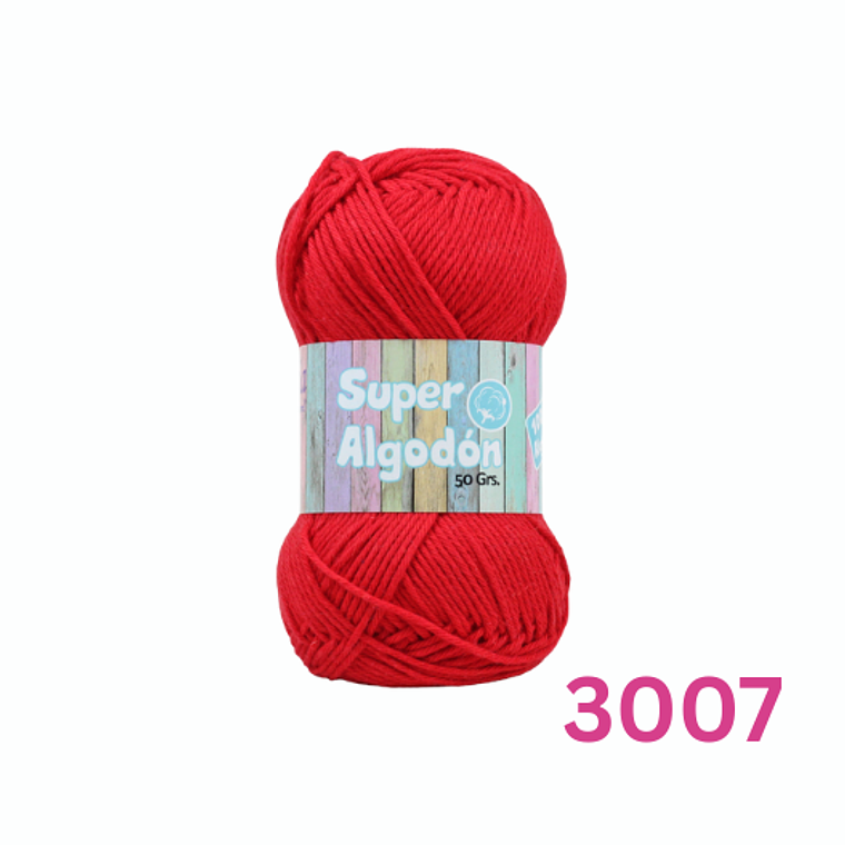 Hilado Super Algodón Petunia 50g - 100% Algodón Natural 8