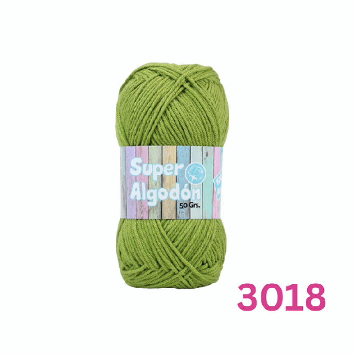 Hilado Super Algodón Petunia 50g - 100% Algodón Natural 16