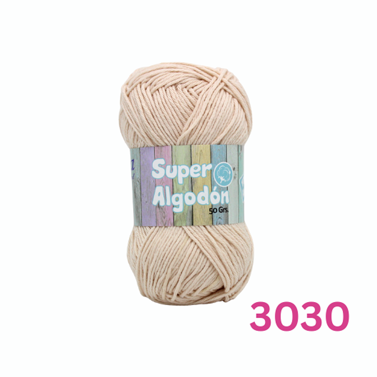 Hilado Super Algodón Petunia 50g - 100% Algodón Natural 27