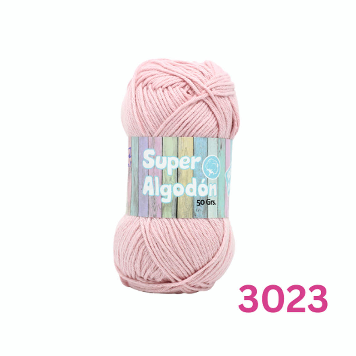 Hilado Super Algodón Petunia 50g - 100% Algodón Natural 21