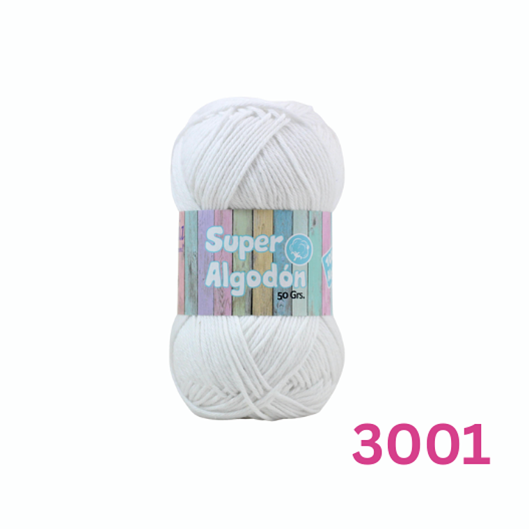 Hilado Super Algodón Petunia 50g - 100% Algodón Natural 2