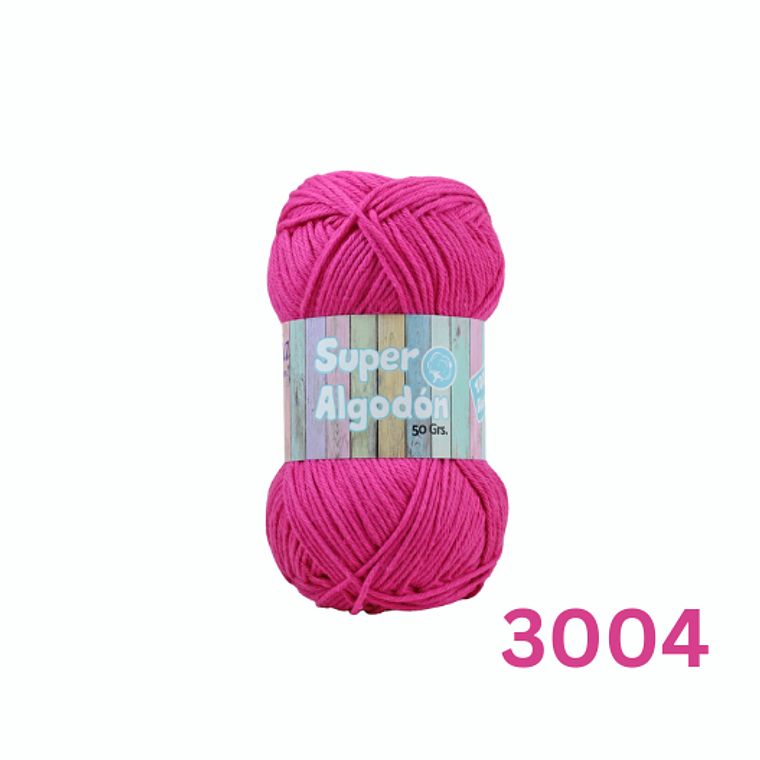 Hilado Super Algodón Petunia 50g - 100% Algodón Natural 5