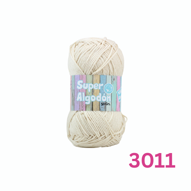 Hilado Super Algodón Petunia 50g - 100% Algodón Natural 12