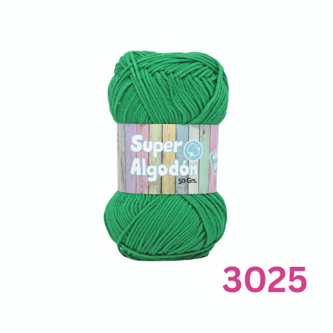 Hilado Super Algodón Petunia 50g - 100% Algodón Natural 23