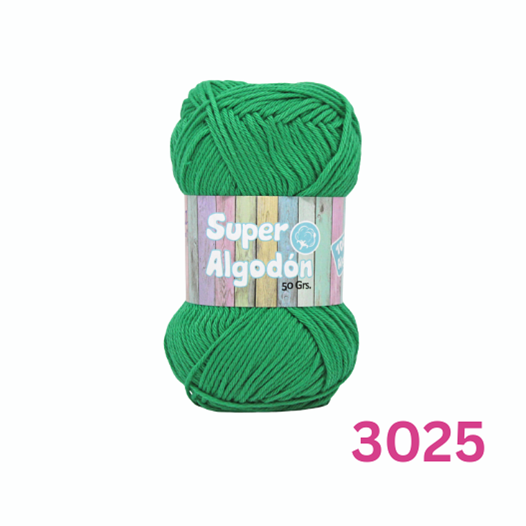 Hilado Super Algodón Petunia 50g - 100% Algodón Natural 23