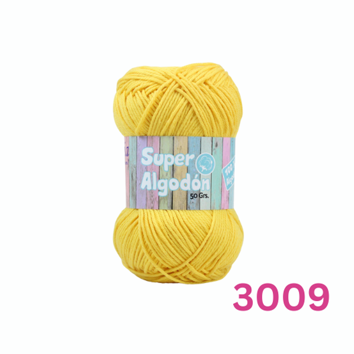 Hilado Super Algodón Petunia 50g - 100% Algodón Natural 10