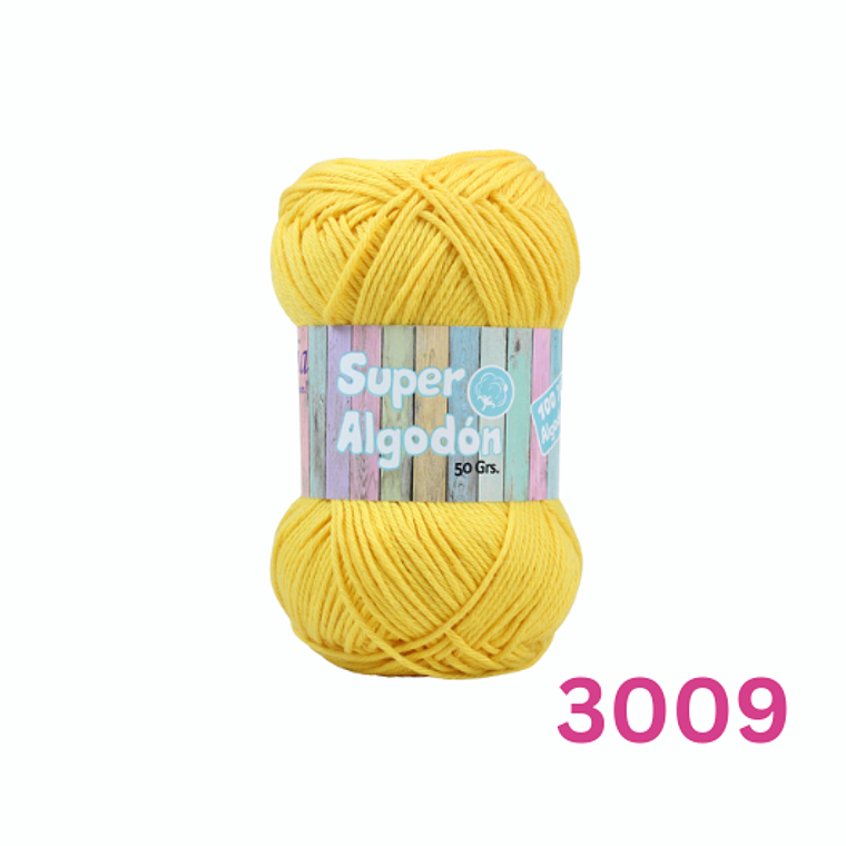 Hilado Super Algodón Petunia 50g - 100% Algodón Natural 10
