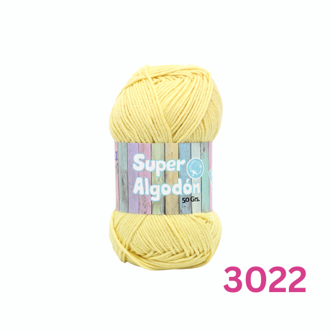 Hilado Super Algodón Petunia 50g - 100% Algodón Natural 20