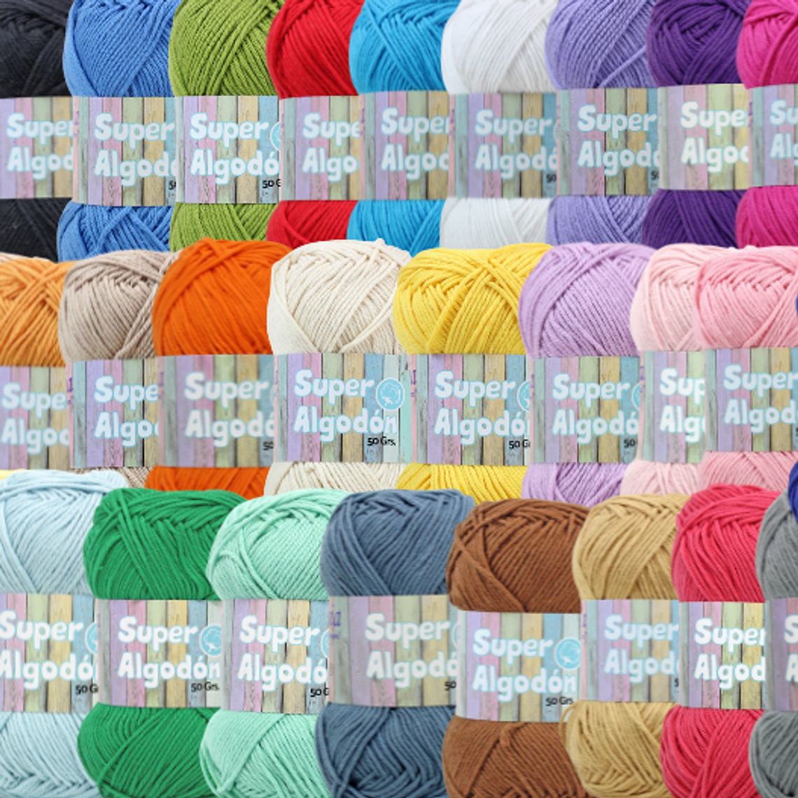 Hilado Super Algodón Petunia 50g - 100% Algodón Natural 31