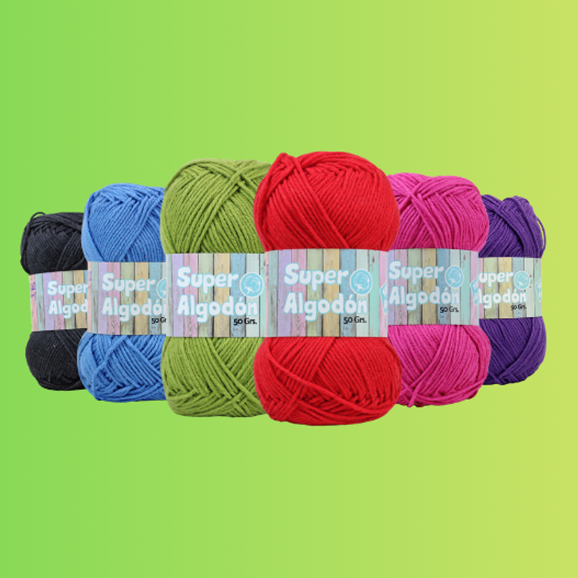 Hilado Super Algodón Petunia 50g - 100% Algodón Natural 1