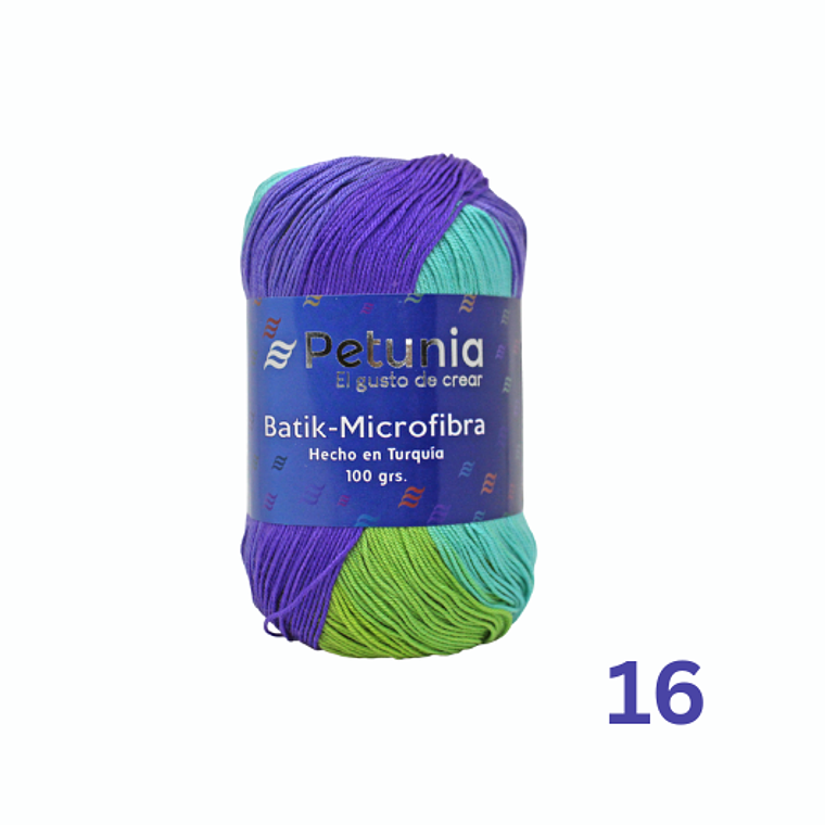 Hilado Petunia Batik-Microfibra 100g - 100% Acrílico 13