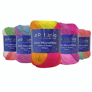 Hilado Petunia Batik-Microfibra - 100% Acrílico 100g