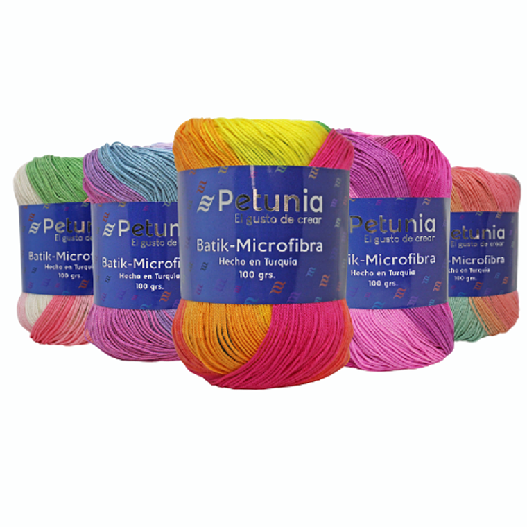 Hilado Petunia Batik-Microfibra 100g - 100% Acrílico 1