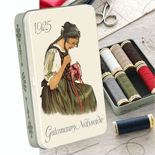 Caja de Hilos Gütermann 1925 Nostalgia - Set de 8 Carretes de 100m