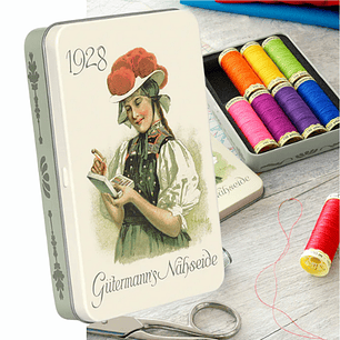 Caja de Hilos Gütermann 1928 Nostalgia - Set de 8 Carretes de 100m