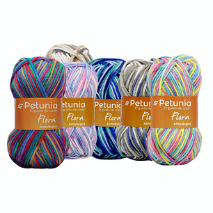 Hilado Petunia Flora - 100% Acrílico 100g