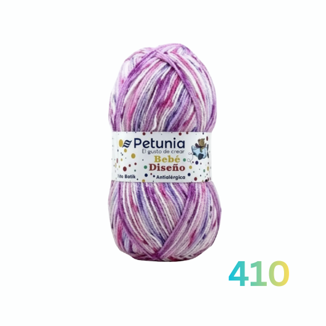 Hilado Petunia Bebé Diseño - 100% Acrílico Antialérgico 100g 5
