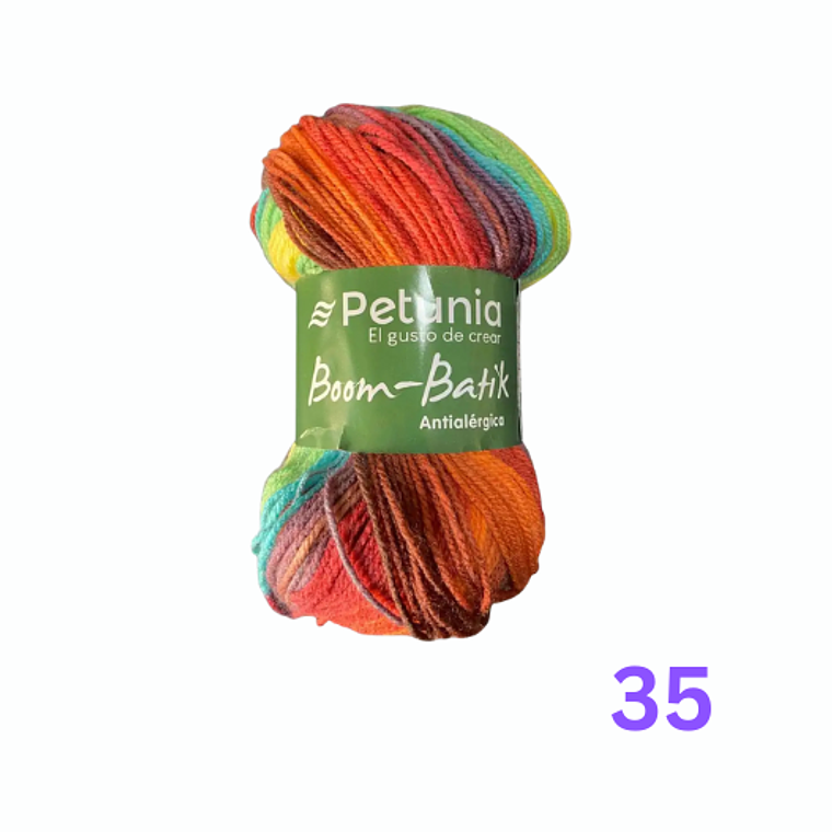Lana Boom Batik Petunia 100g - Efecto Multicolor 5