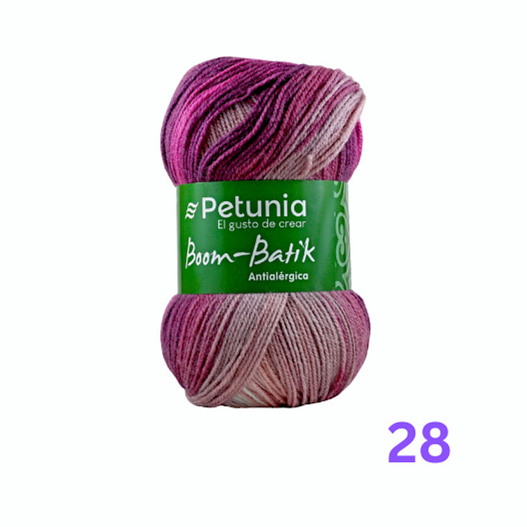 Lana Boom Batik Petunia 100g - Efecto Multicolor 4