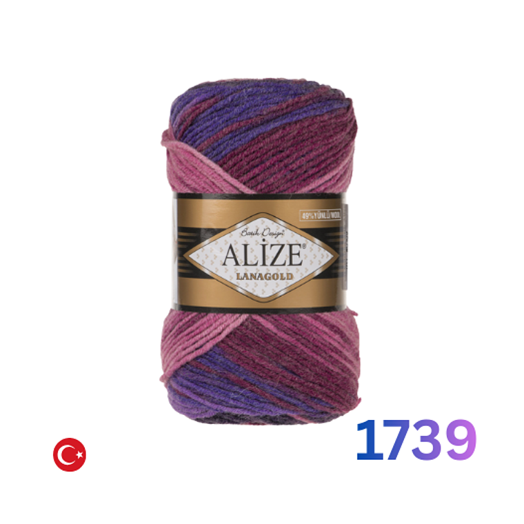 Lana Alize Lanagold 100g - Mezcla Premium 6