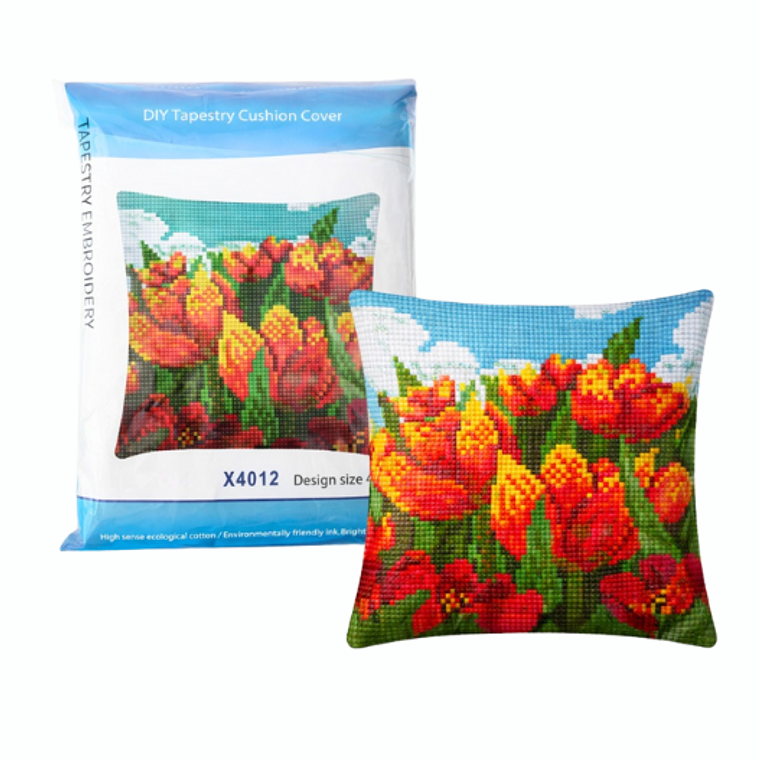 Kit de Bordado para Cojín X4012 - Proyecto DIY Completo 2