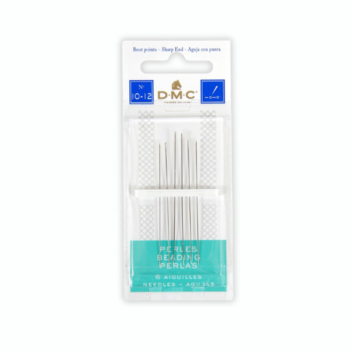 Aguja para perlas DMC: medidas 10-12 para pedrería fina 1