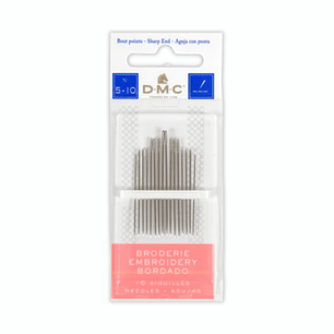 Aguja para bordar DMC: set de medidas 1-5 con ojo largo