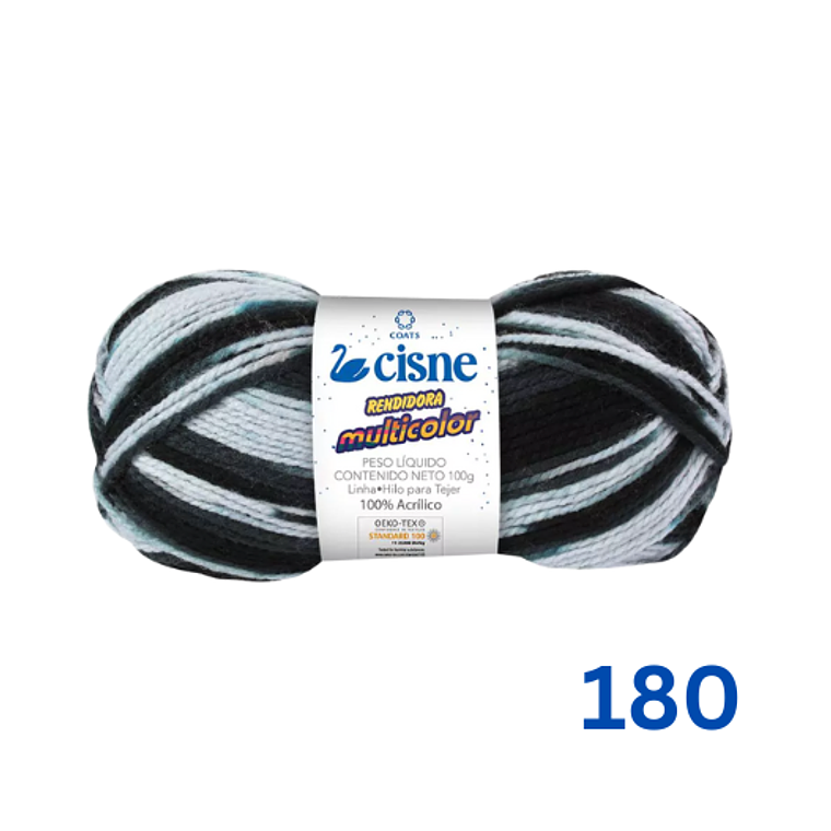 Hilado Cisne Rendidora Multicolor - 100% Acrílico (100g) 4
