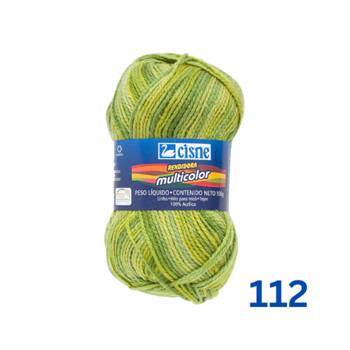 Hilado Cisne Rendidora Multicolor - 100% Acrílico (100g) 2