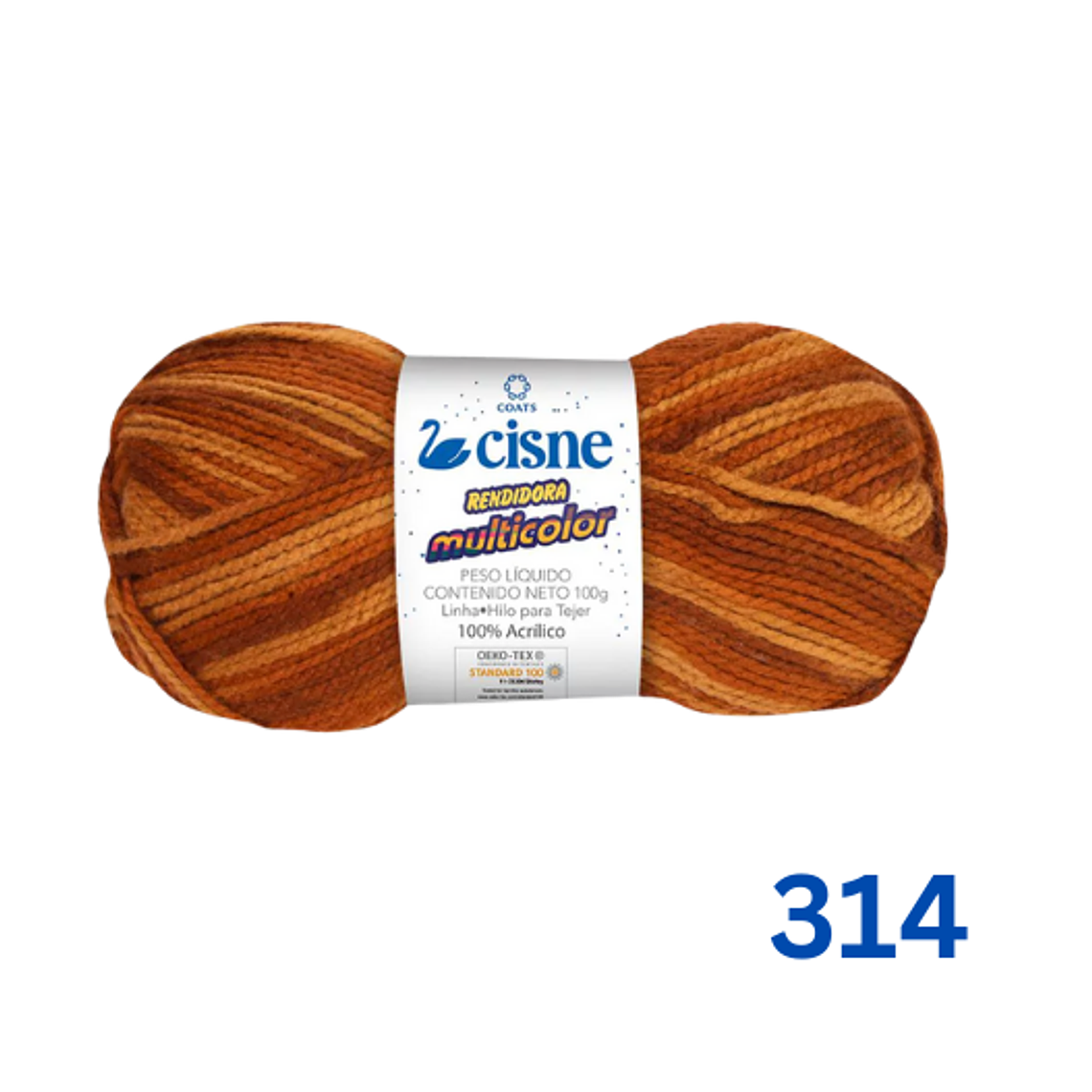 Hilado Cisne Rendidora Multicolor - 100% Acrílico (100g) 7