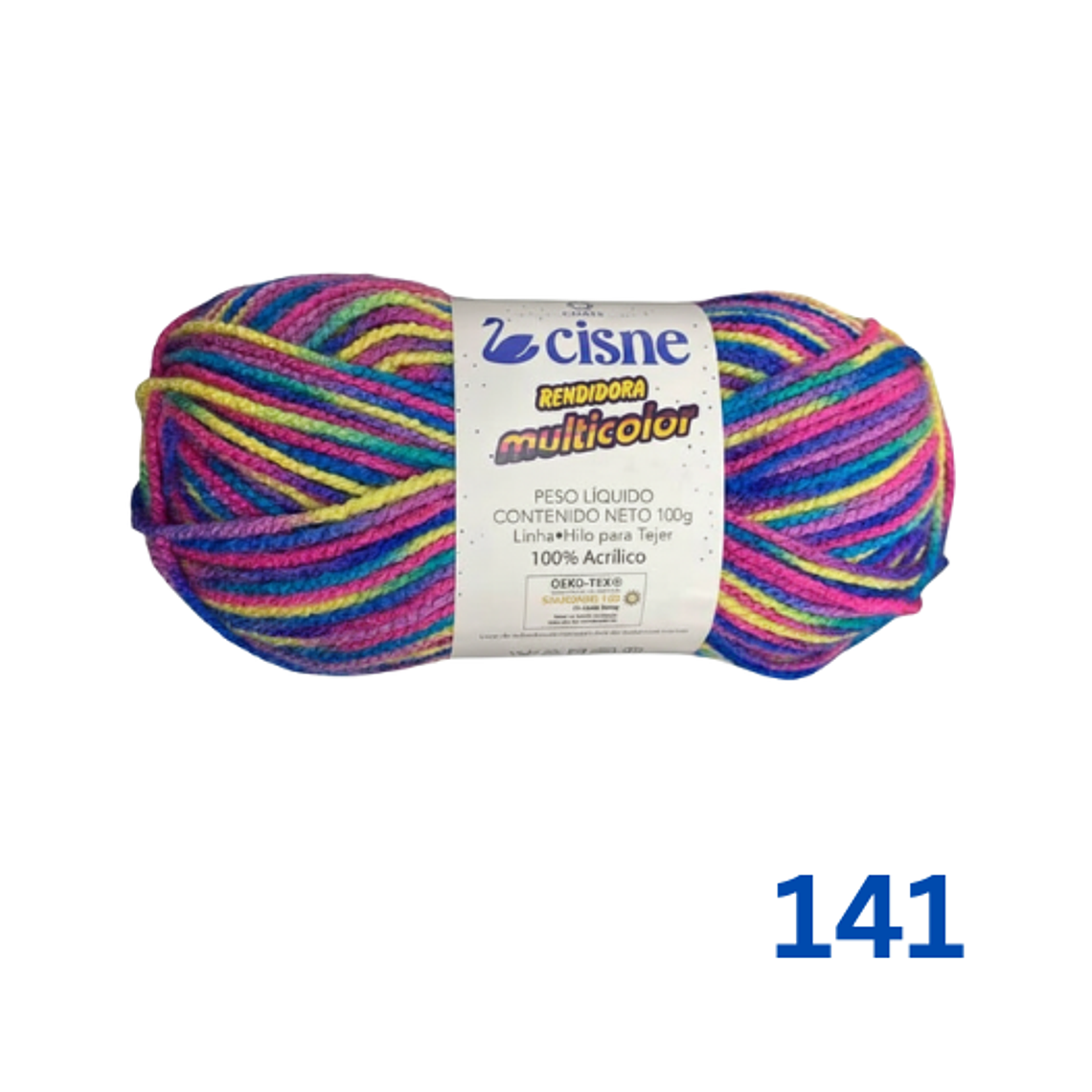 Hilado Cisne Rendidora Multicolor - 100% Acrílico (100g) 3